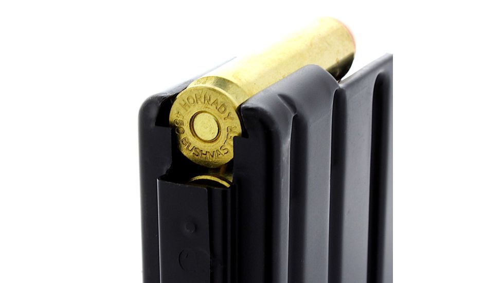 Duramag Stainless Steel Magazine, SS Spring CPD Plate, .450 Bushmaster, 5RD, Matte, Black/Black, 5X45041175CPD-5RD