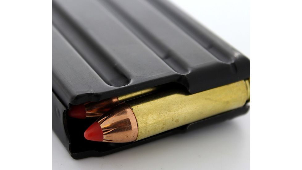 Duramag Stainless Steel Magazine, SS Spring CPD Plate, .450 Bushmaster, 5RD, Matte, Black/Black, 5X45041175CPD-5RD