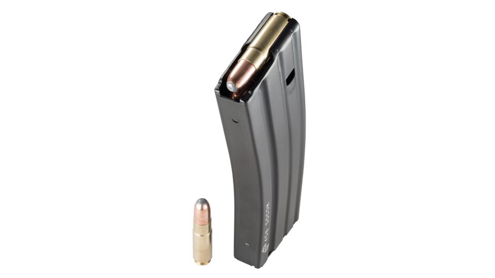 Duramag Socam Stainless Steel Rifle Magazine, AR-15, .458, 10-Round, Matte Black/Red, 1058041174CPD-10RD