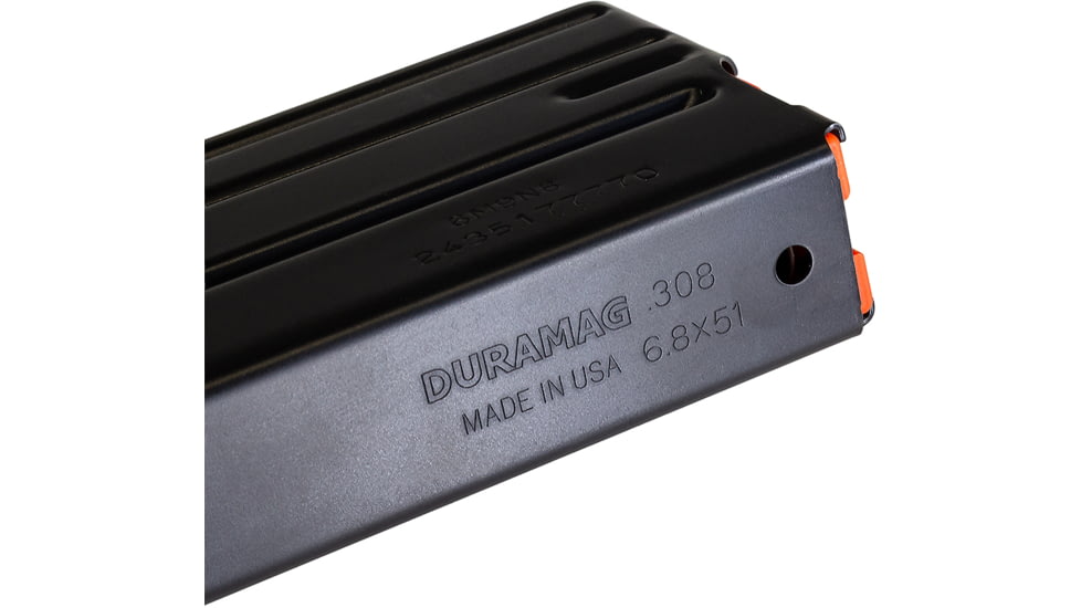 Duramag SS AR-10, 308 Winchester/.277 Fury, 20 Round Rifle Magazine, Black, 50 Pack, 2008041178CPD