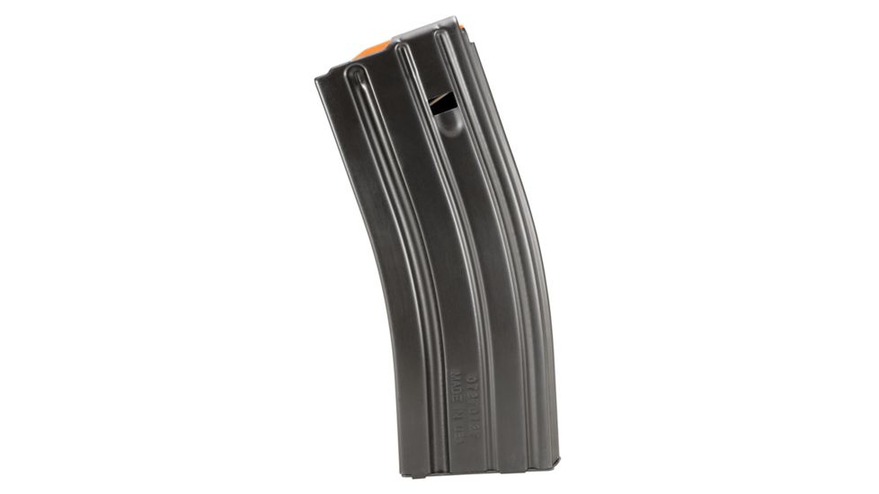 Duramag Stainless Steel Magazine Crimped From 30 Round to 5 Round, SS Spring CPD Plate, 5.56mm/.223/300BLK, 5RD, Matte, Black/Orange, 3023041178CPDL05-5RD