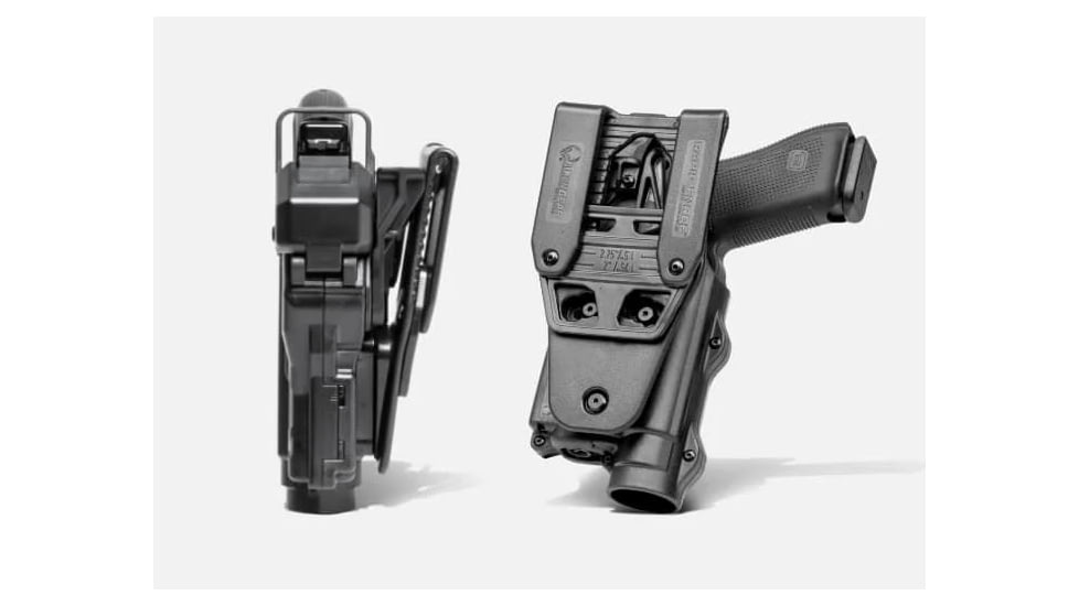 Alien Gear Holsters Rapid Force Duty Holster LVL 3 w/Light-Bearing w/Clamshell Packaging, Glock 17/47 Gen 1-5/17 MOS/22 Gen 1-4/47 MOS, Left Hand, BasketWeave Black, RD-M-0601-BW-LH-L1-C