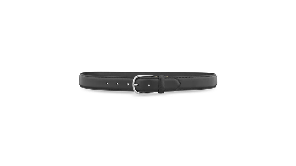 1-3/8" Black Plain Leather Casual Belt