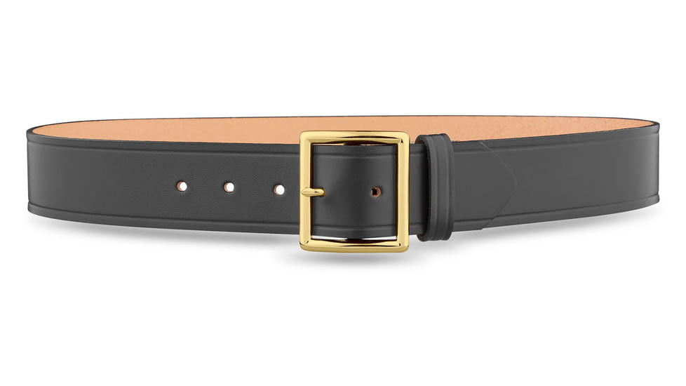 DutyMan 1-3/4inch Plain Leather Garrison Belt With Gold Buckle DTY-1611-34-9032