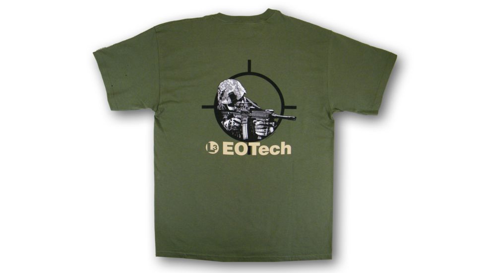 EOTech HWS T-Shirt, Military Green, back