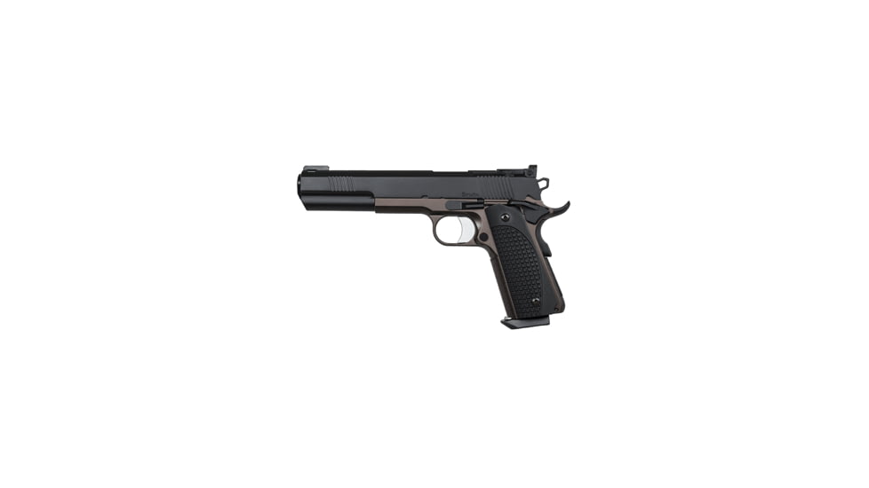 Dan Wesson Bruin Pistol, 10mm Auto, 6.03in barrel, forged stainless steel frame, custom G10 grip, recoil operated semi-automatic, fiber-optic front, 2-dot tritium rear, 8 round magazine, DW-BRUIN-10MM-6.03-1-FRRMPG