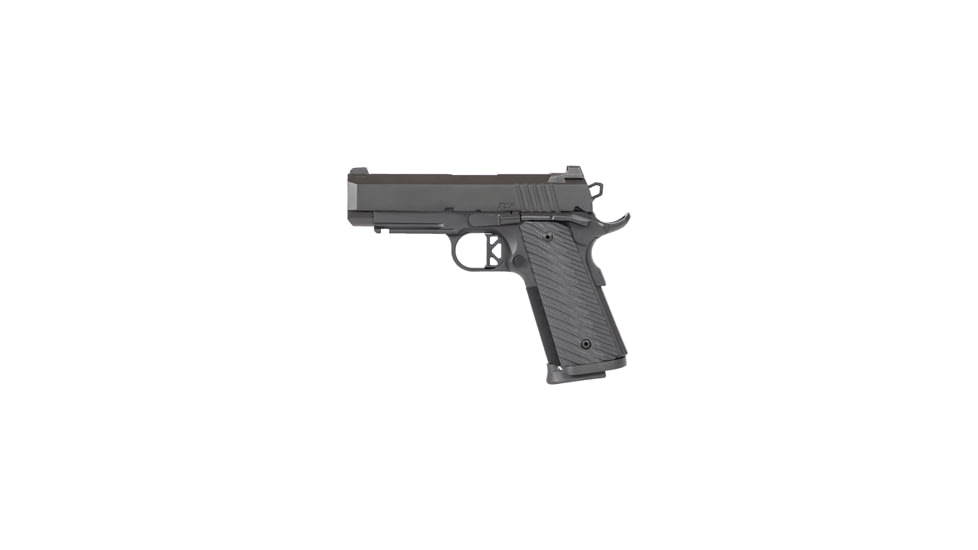 Dan Wesson TCP Pistol, 9mm Luger, 4in barrel, aluminum alloy frame, custom G10 grip, recoil operated semi-automatic, brass bead front, U-Notch rear, 8 round magazine, DW-TCP-9MM-4-1-FRRMPG