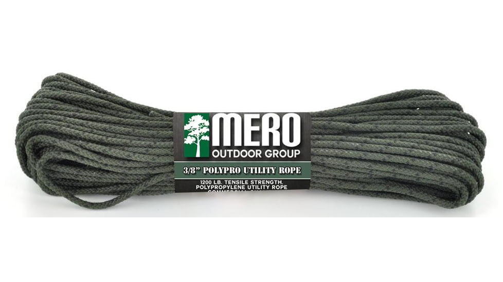 E.L. Wood Braiding Co. Inc. Mero 3/8in Polypro Utility Rope 50 ft. Camouflage, JD009