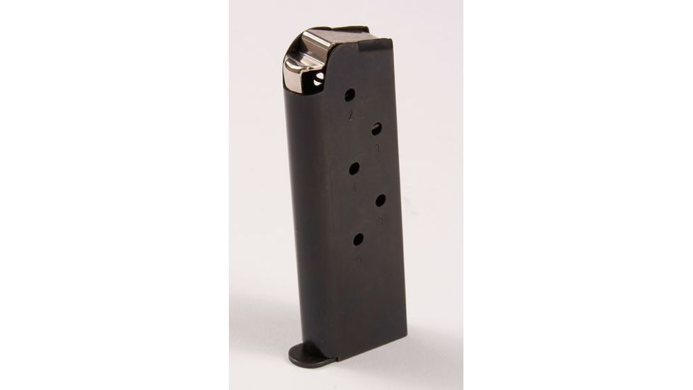 1911 Steel .45; 6 rounds Magazine, Steel Bottom, Black