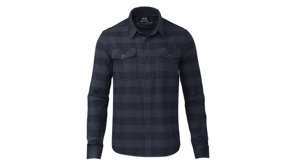 KUIU Field Flannel Shirt - Men's, Steel Blue Buffalo Check, 3XL, Cotton, Adult, Male, 7462080446622