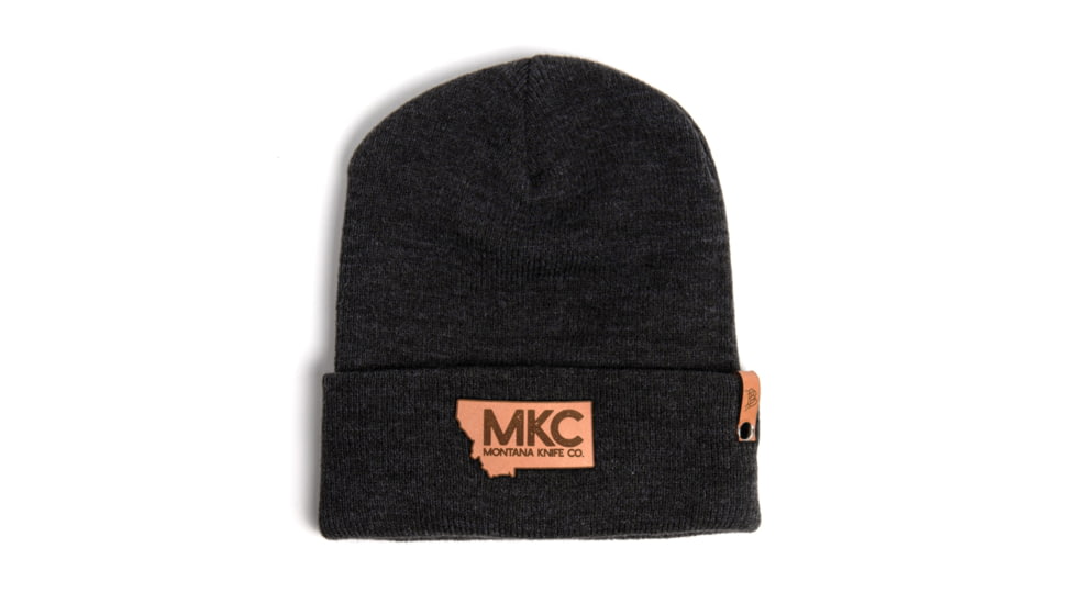 Montana Knife Company MKC Big State Patch Premium Beanie - Men's, Dark Grey, One Size, MKC-000065