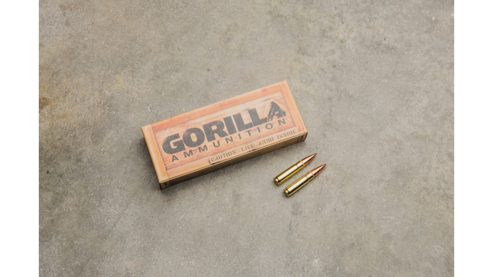 Gorilla Ammunition .300 AAC Blackout 147 Grain Full Metal Jacket Blem Brass Cased Rifle Ammo, 20 Rounds, Copper, 20 Rounds, gpf-128167