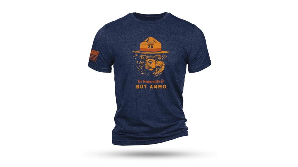 Nine Line 2A Bear Navy Triblend T-Shirt M 78AB510B, NV2ABEARTSTRINAVYM