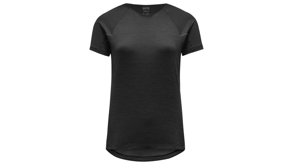 GOREWEAR Vivid Running Shirt Womens in Black Large 12-14 Slim fit BB919B46, 100757-9900-42