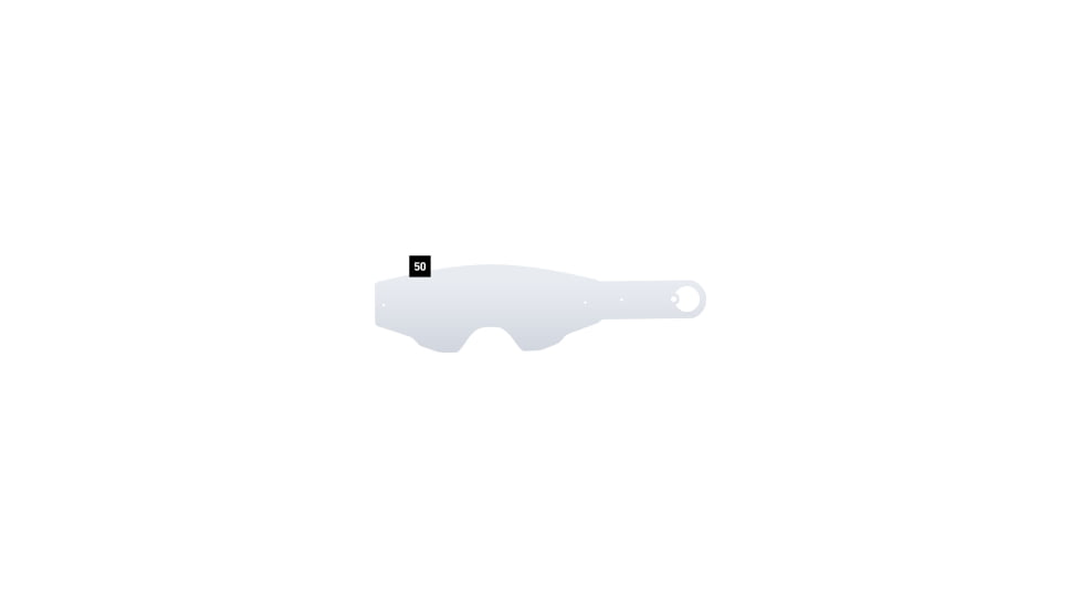 Spy Optic Foundation Tear Off for Motocross Goggle, 50 per Pack, Clear, One Size, 155518