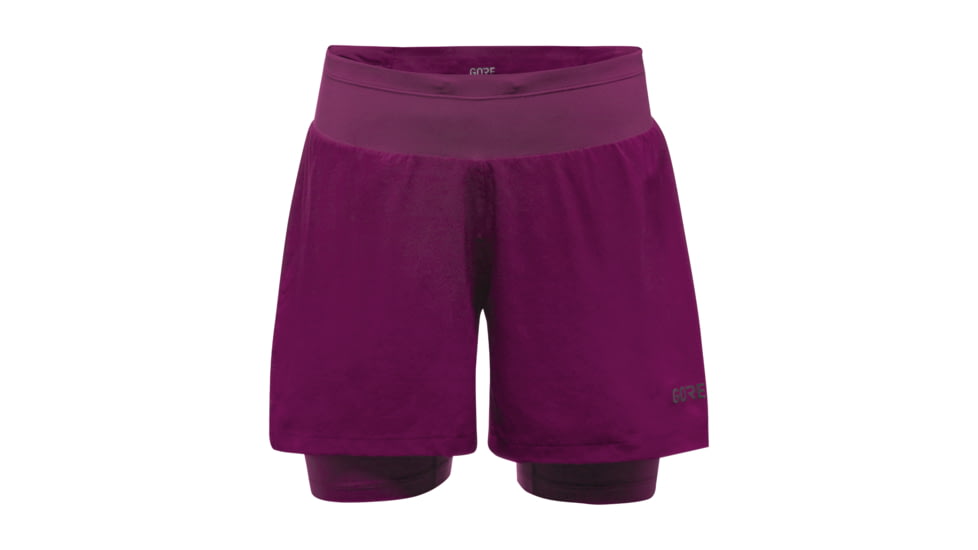 GOREWEAR R5 Womens 2in1 Running Shorts in Process Purple XL 16-18 Slim fit 3E5DD997, 100623-BQ00-44