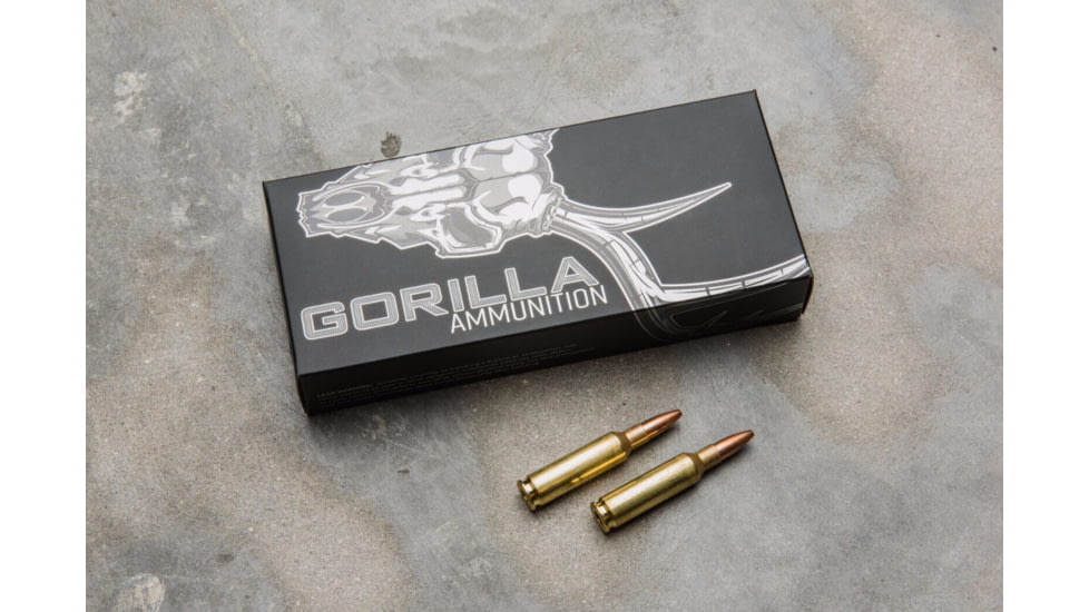 Gorilla Ammunition 6.5mm Creedmoor 100 Grain Sierra Varminter Rifle Ammo, 20 Rounds, Copper, 20 Rounds, gpf-656