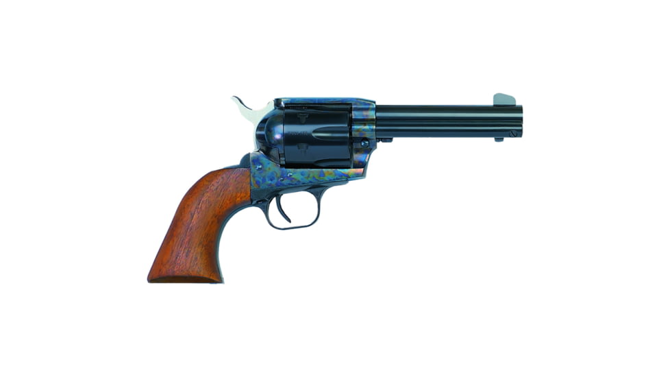 EAA Bounty Hunter Revolver, .357 Magnum/.38 Special, 4.5in Barrel, Fixed, Case Colored/Hardened Frame, Wood Grip, 6 Round Cylinder, 770065