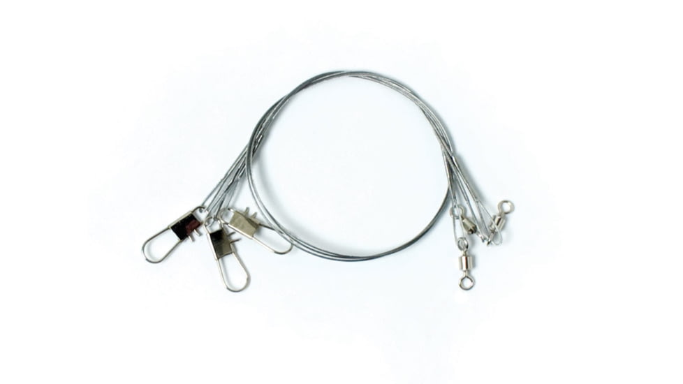 Eagle Claw 12in Clear/Bright Heavy Duty Wire Leader,30lb 08013-004