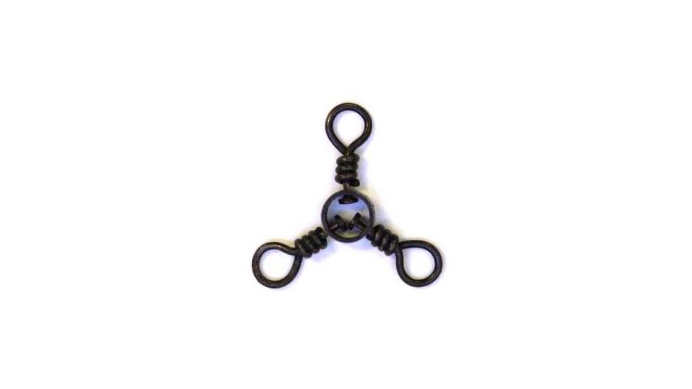 Eagle Claw 3-Way Swivel,Resealable Package,Black,Size 8 01152-008