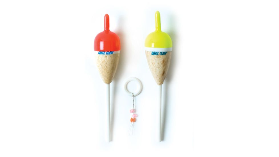 Eagle Claw Balsa Float,3/4in Oval 2 1/2in Stick Fixed EC510F