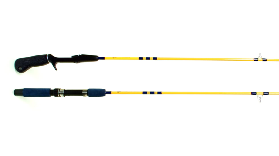 Eagle Claw Brave Eagle Spincast Rod, 1 Piece, Medium 1/4-5/8oz Lures, 4lb - 15lb, 2 Guides + Tip, 3, BRV100-3