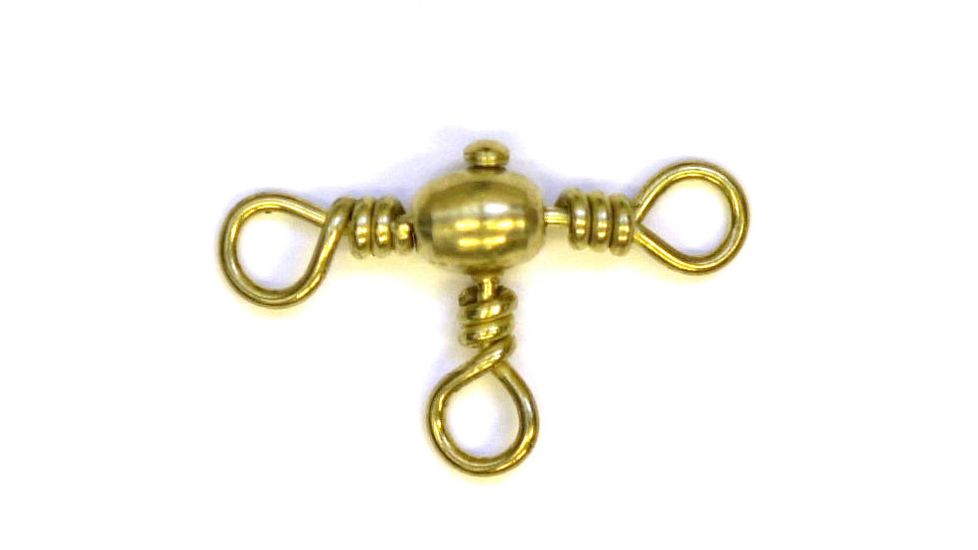 Eagle Claw Crossline Swivel,Resealable,Brass,Size 10 01061-010
