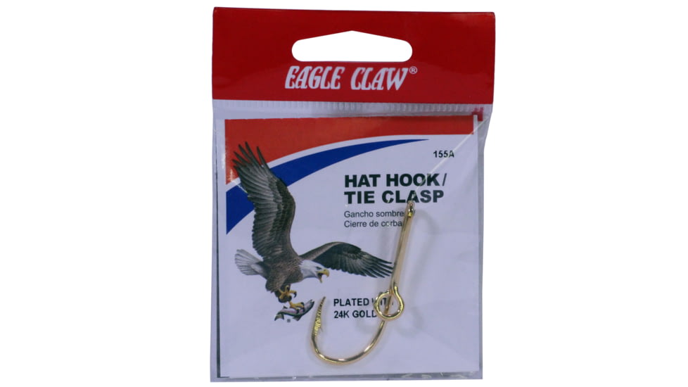 Eagle Claw Hat Hook Tie Clasp,Gold 155A