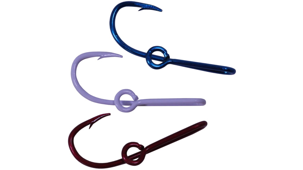 Eagle Claw Hat Hook Tie Clasp on Clip Strip,Red/White/Blue 155RWBA