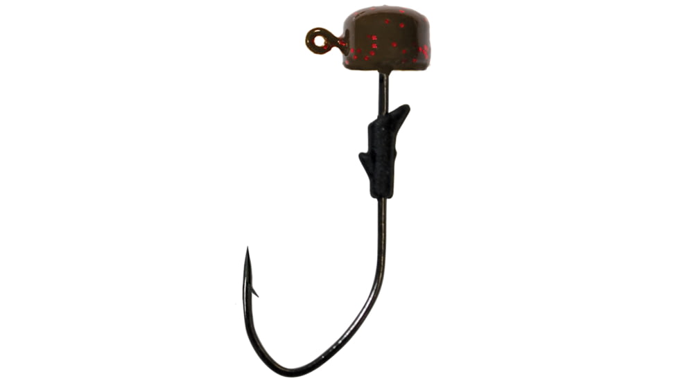 Eagle Claw Lazer Sharp Pro-V Finesse Jig, Gp Red Flk, 1/16oz, 5 per Pack, LNJ116-64