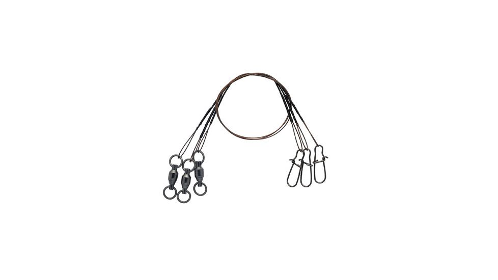 Eagle Claw Micro Leader w/Ball Bearing Swivel,8in,27lb MLBBS827