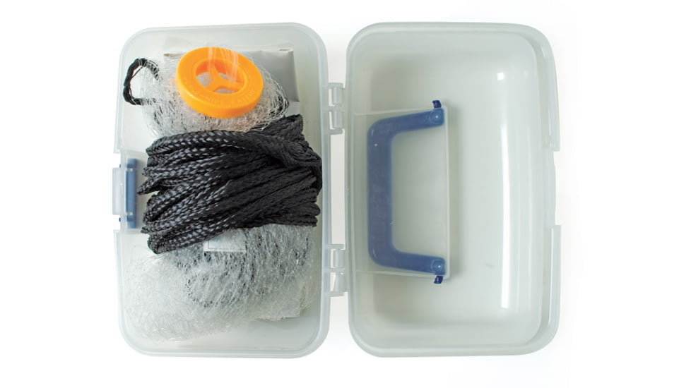 Eagle Claw Monofilament Cast Net,4ft w/Steel Weights,3/8in Netting 10010-004