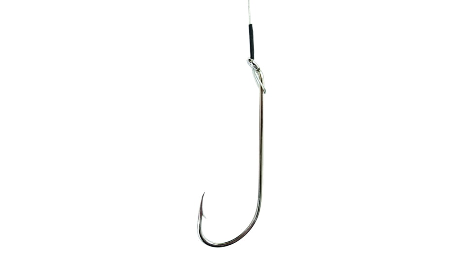 Eagle Claw Nylawire 2X Long Shank Nickel Hook, 5 per Pack, 420NWH-6