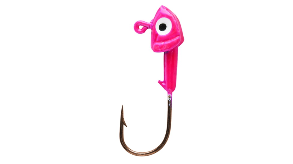 Eagle Claw Panfish Swimbait Head Jig, Pink, 1/32oz, 5 per Pack, PFSBH132-13