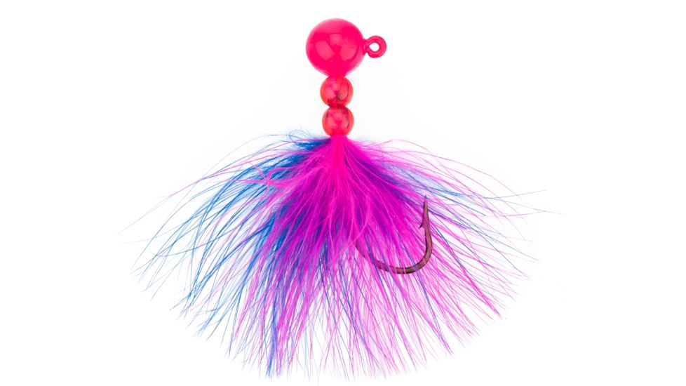 Eagle Claw Salmon/Steelhead Marabou Jig,1/4oz,Blue/Pink ECSSJ14-012