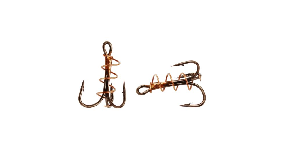 Eagle Claw Soft Bait Treble Hook,Bronze,Size 4 12040-004