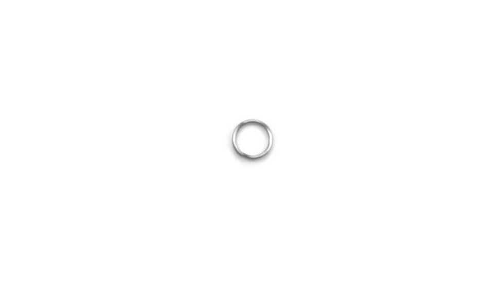 Eagle Claw Split-Ring,Resealable Package,Nickel,Size 6 01143-006