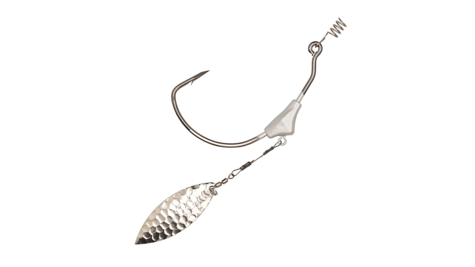 Eagle Claw Trokar Swim Blade, #3 Hammered Nickel Willow Blade, 7/0 Hook, 1/4oz, TK178-714