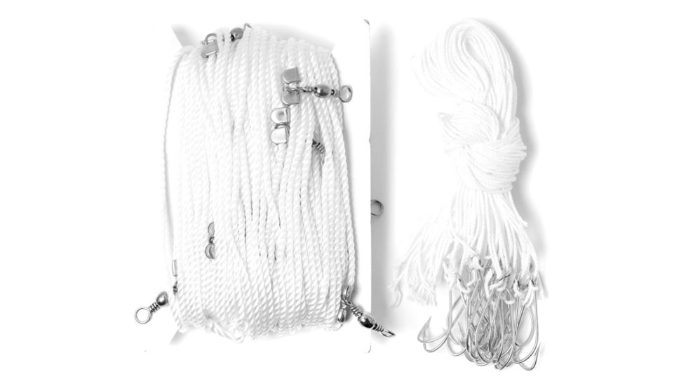 Eagle Claw Trotline,150ft 25ea 049Z-3/0 Hooks ATROT150