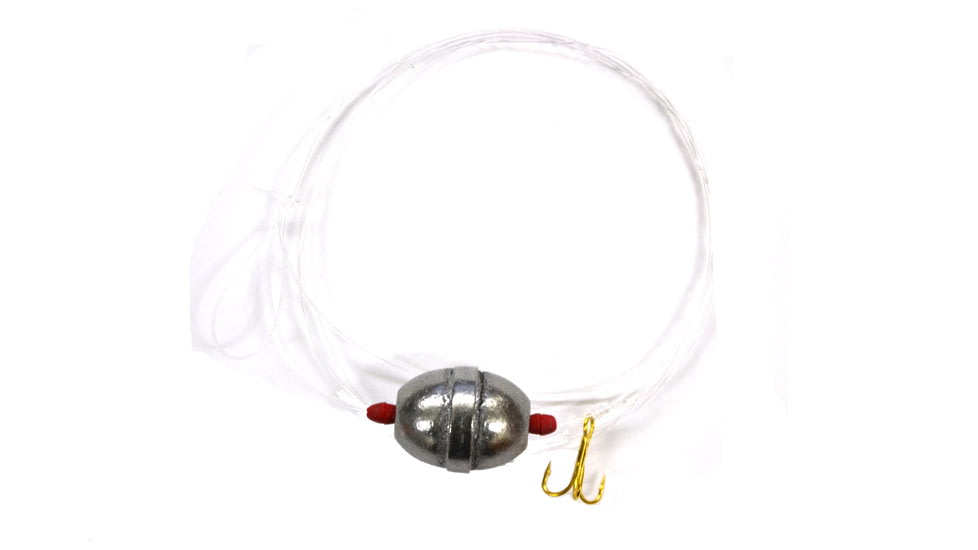 Eagle Claw Trout Bait Rig w/Sliding Steel Egg Sinker,Gold,Size 14 06040-014