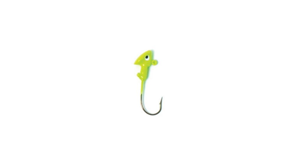 Eagle Claw Walleye Jig Hook,Size 1/4oz,Chartreuse ECJH14-FCHT