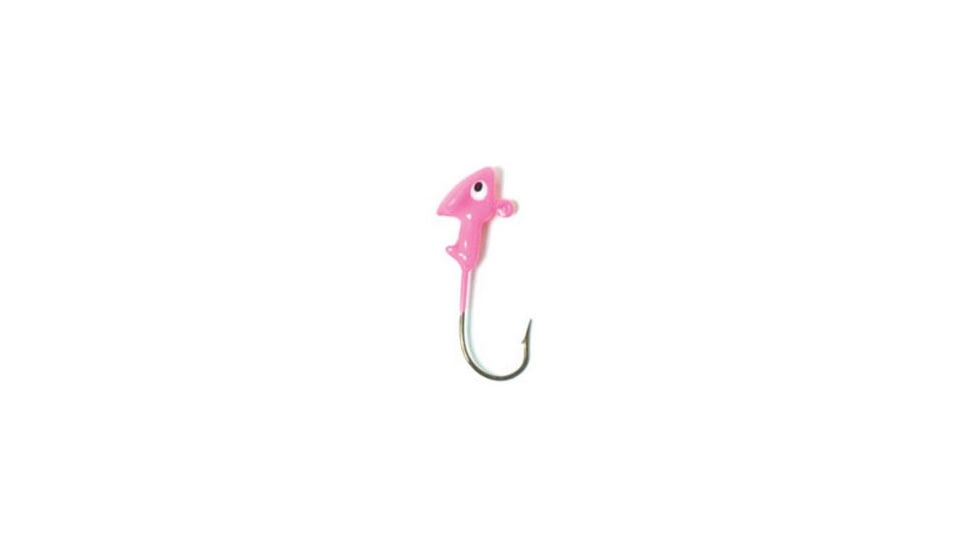 Eagle Claw Walleye Jig Hook,Size 1/4oz,Pink Uv ECJH14-PUV