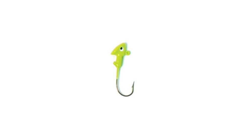 Eagle Claw Walleye Jig Hook,Size 3/8oz,Chartreuse ECJH38-FCHT