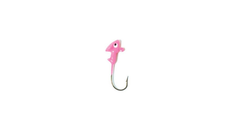 Eagle Claw Walleye Jig Hook,Size 3/8oz,Pink Uv ECJH38-PUV