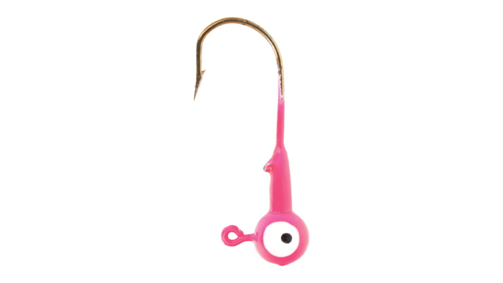 Eagle Claw WBH12-13 Ball Head Jig 1/2 OZ, PINK, Bronze Hook 5 jigs per retail, WBH12-13