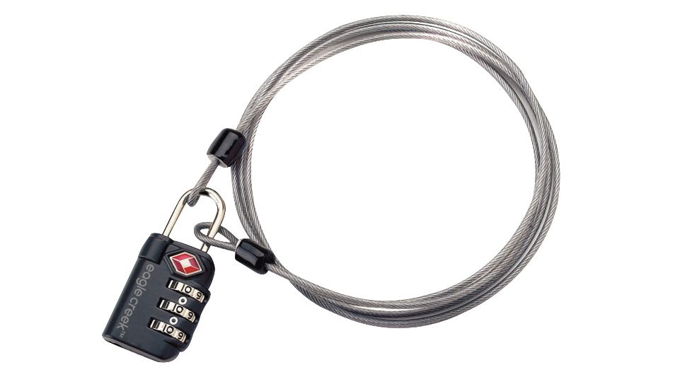 Eagle Creek 3-Dial TSA Lock &amp; Cable, Graphite, EC0410280-13