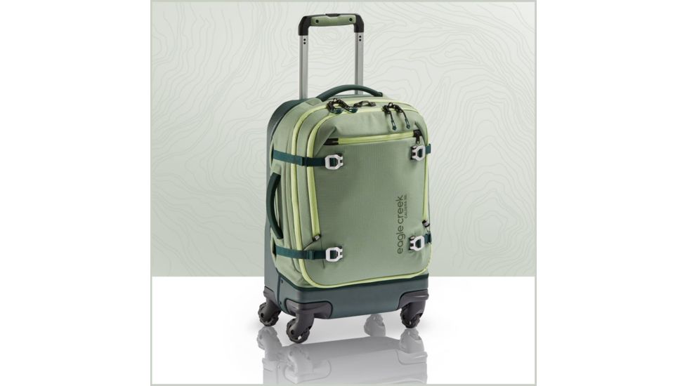 Eagle Creek Caldera 4-Wheel Carry On Backpack, Mossy Green, One Size, EC0A4P5T326