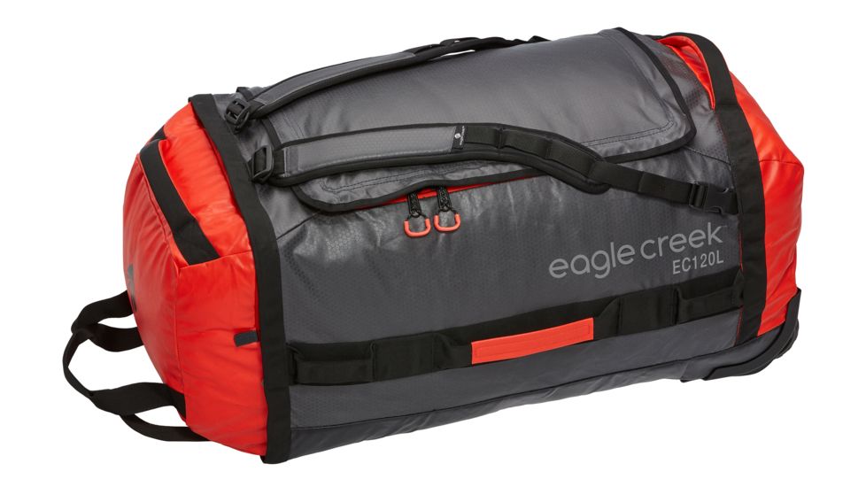 Eagle Creek Cargo Hauler Rolling Duffel, Flame/Asphalt, 120L, EC0A2V6W242