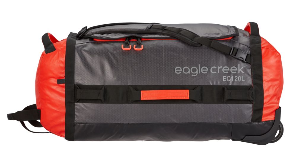 Eagle Creek Cargo Hauler Rolling Duffel, Flame/Asphalt, 120L, EC0A2V6W242