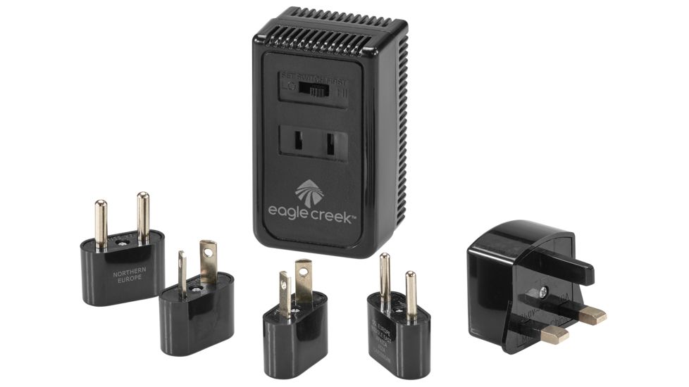 Eagle Creek Dual Wattage International Converter Set, Stone Grey/Strobe, EC0A369K222